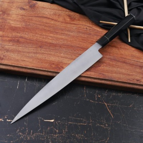 Premium Steel Chef Knife with Rosewood Handle and Sharp & Smart Edge