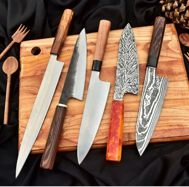 Premium Sandvik Steel Knife with Natural Wood Handle & Engraved Blade