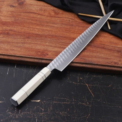 Premium Steel Chef Knife with Kaowood Handle and Sharp Edge