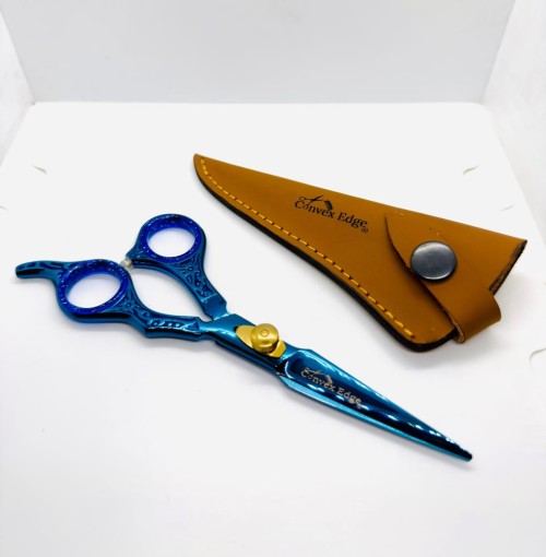 Blue color Coated Barber Scissor