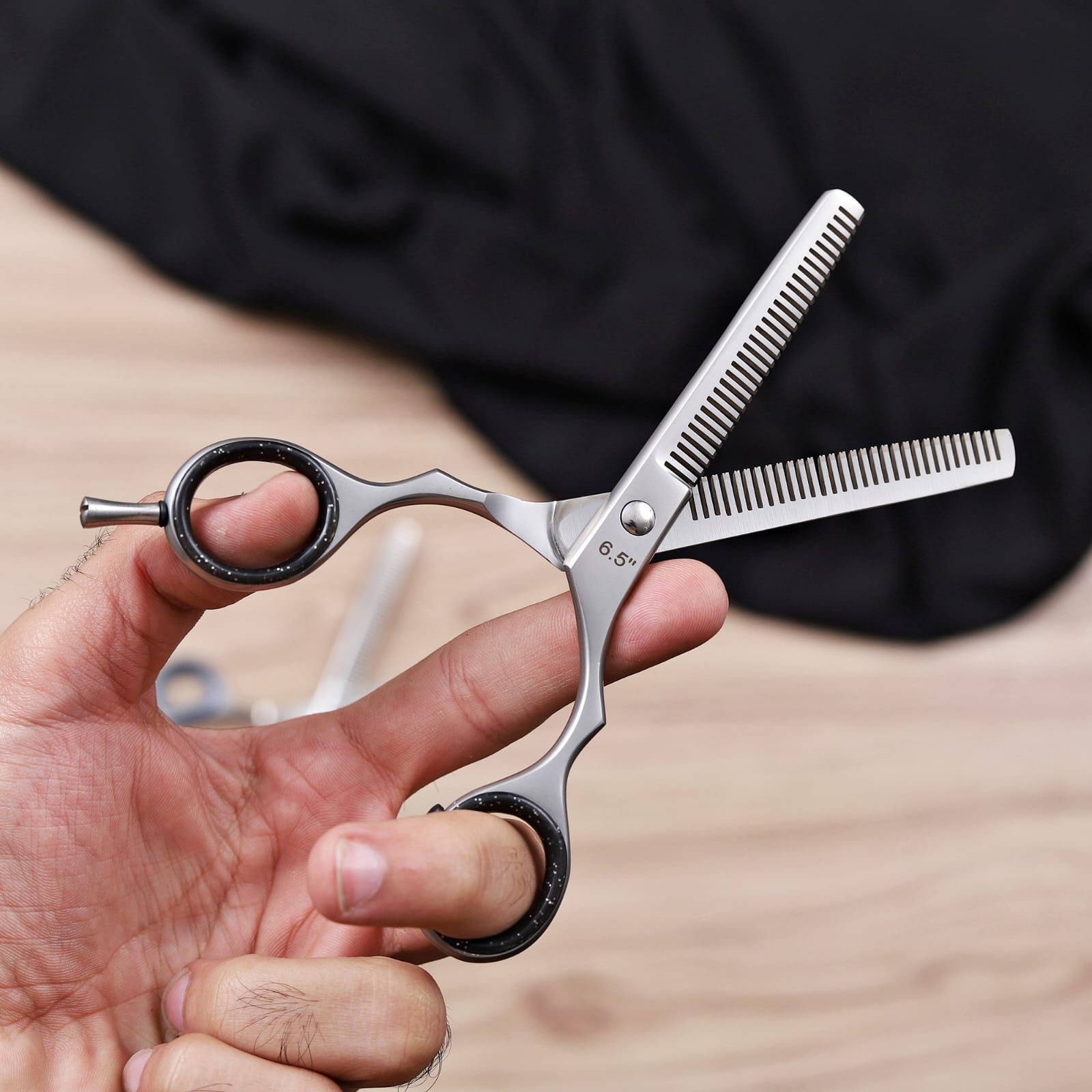 Platinum Handmade Comb Scissor with Soft Grip and Multi Colors