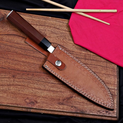 Sandvik Steel Knife with Resin Handle & Engraved Blade